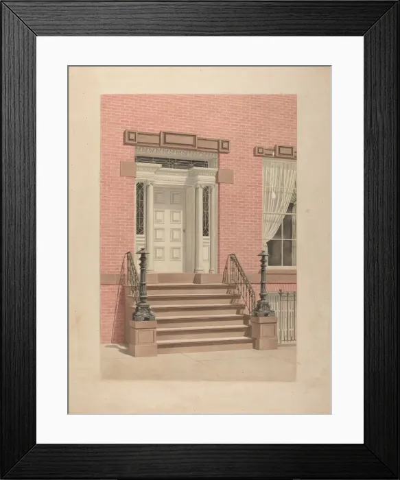 Framed Print : Entrance to Cutting House, c. 1938. Creator: Lorenz Rothkrantz Framed Print : Entrance to Cutting House, c. 1938. Creator: Lorenz Rothkrantz