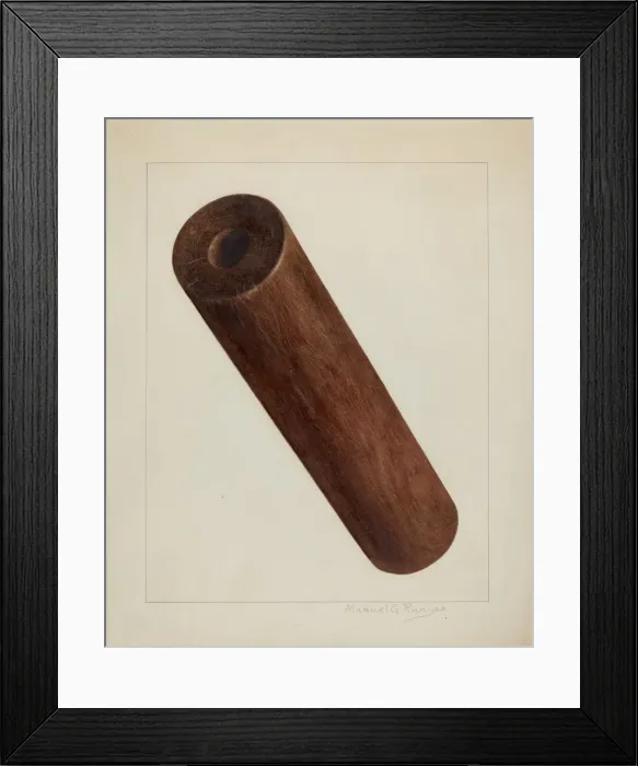 Framed Print : Printing Press Roller, c. 1938. Creator: Manuel G. Runyan Framed Print : Printing Press Roller, c. 1938. Creator: Manuel G. Runyan