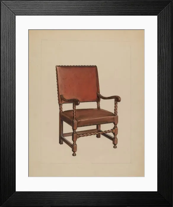 Framed Print : Armchair, c. 1937. Creator: M. Rosenshield-von-Paulin Framed Print : Armchair, c. 1937. Creator: M. Rosenshield-von-Paulin