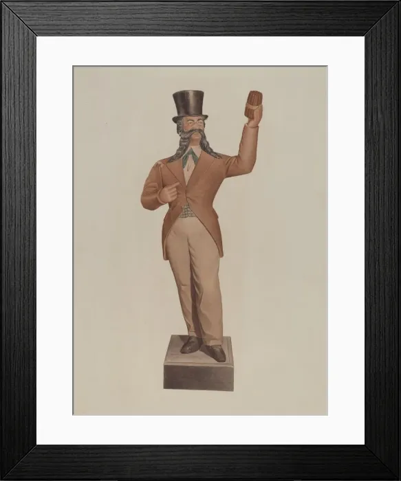 Framed Print : Cigar Store Figure, c. 1939. Creator: Albert Ryder Framed Print : Cigar Store Figure, c. 1939. Creator: Albert Ryder
