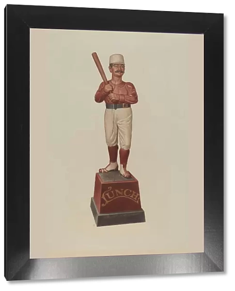 Cigar Store Figure: Ball Player, c. 1939. Creator: Albert Ryder