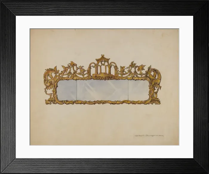Framed Print : Mirror, c. 1937. Creator: Gilbert Sackerman Framed Print : Mirror, c. 1937. Creator: Gilbert Sackerman