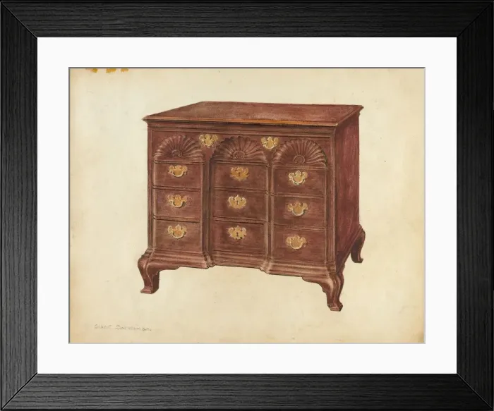 Framed Print : Chest of Drawers, c. 1937. Creator: Gilbert Sackerman Framed Print : Chest of Drawers, c. 1937. Creator: Gilbert Sackerman