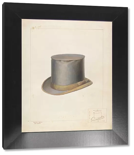 High Beaver Hat, c. 1937. Creator: Gordon Saltar