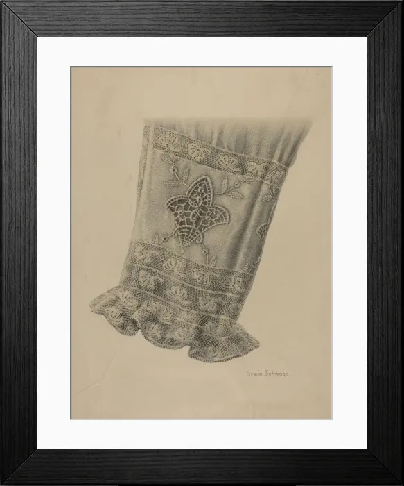 Framed Print : Cuff Lace, c. 1937. Creator: Erwin Schwabe Framed Print : Cuff Lace, c. 1937. Creator: Erwin Schwabe
