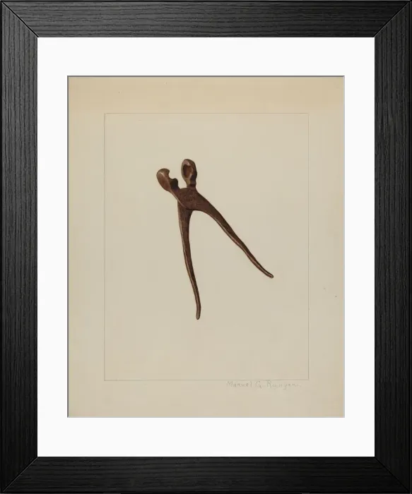 Framed Print : Bullet Mold, c. 1938. Creator: Manuel G. Runyan Framed Print : Bullet Mold, c. 1938. Creator: Manuel G. Runyan