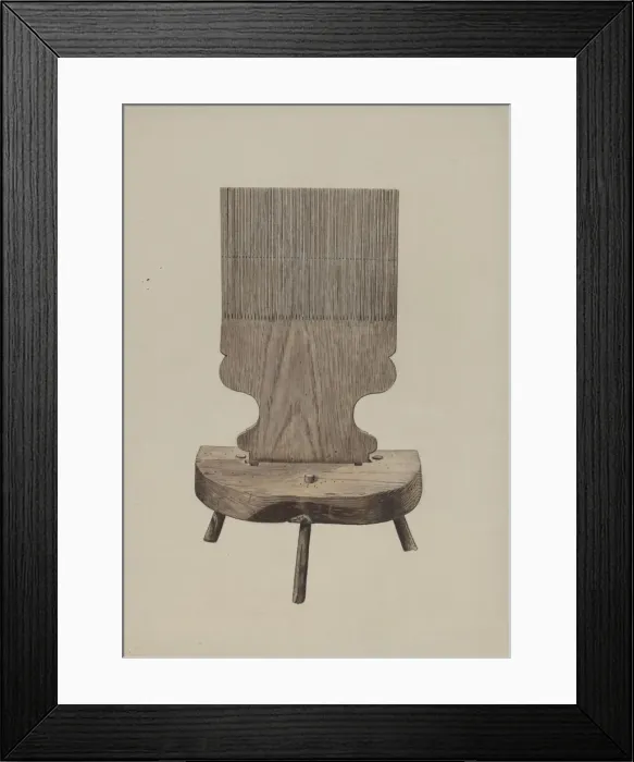 Framed Print : Hand Loom, c. 1938. Creator: Albert Ryder Framed Print : Hand Loom, c. 1938. Creator: Albert Ryder