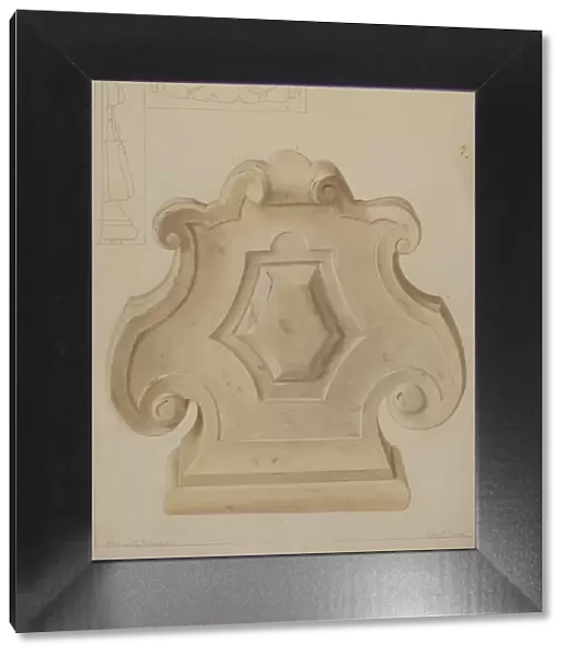 Marble Ornament (from top of mantelpiece), c. 1937. Creator: Manuel G. Runyan