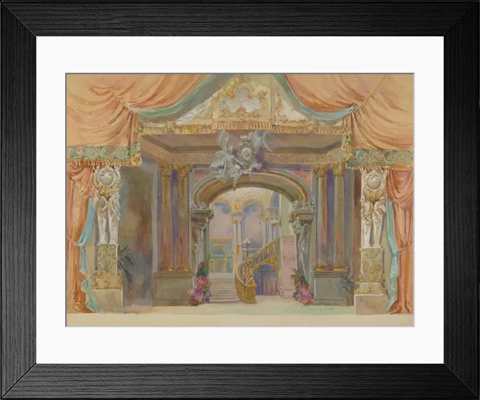 Framed Print : Stage Set, c. 1938. Creator: Gilbert Sackerman Framed Print : Stage Set, c. 1938. Creator: Gilbert Sackerman
