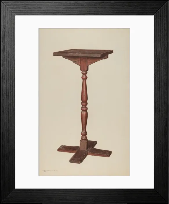 Framed Print : Candle Stand, c. 1940. Creator: M. Rosenshield-von-Paulin Framed Print : Candle Stand, c. 1940. Creator: M. Rosenshield-von-Paulin