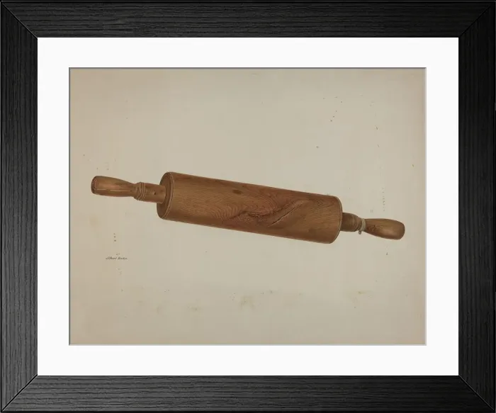 Framed Print : Rolling Pin, c. 1940. Creator: Albert Rudin Framed Print : Rolling Pin, c. 1940. Creator: Albert Rudin
