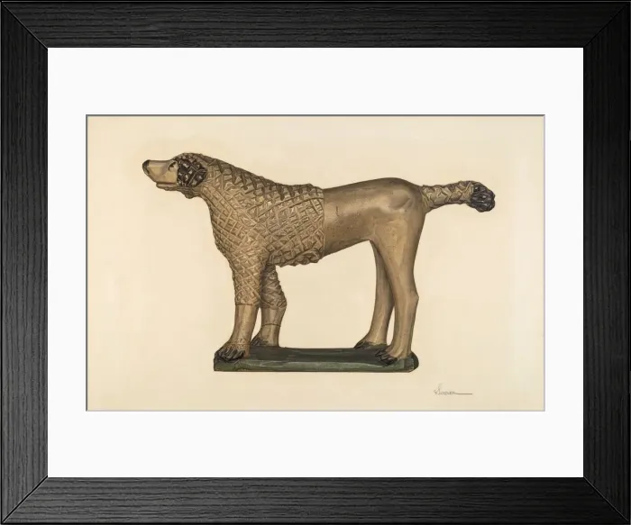 Framed Print : Poodle, c. 1940. Creator: Selma Sandler Framed Print : Poodle, c. 1940. Creator: Selma Sandler