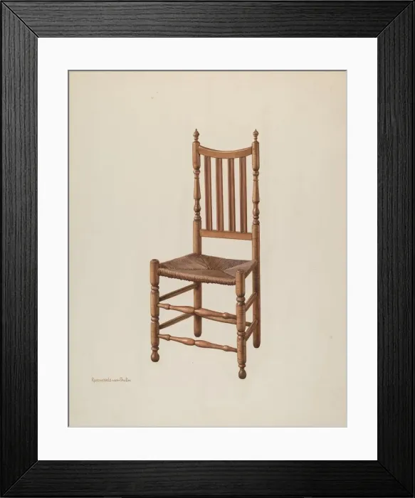 Framed Print : Side Chair, c. 1941. Creator: M. Rosenshield-von-Paulin Framed Print : Side Chair, c. 1941. Creator: M. Rosenshield-von-Paulin