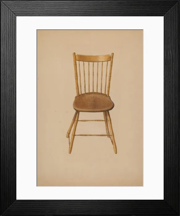 Framed Print : Windsor Chair, c. 1941. Creator: Ralph Russell Framed Print : Windsor Chair, c. 1941. Creator: Ralph Russell