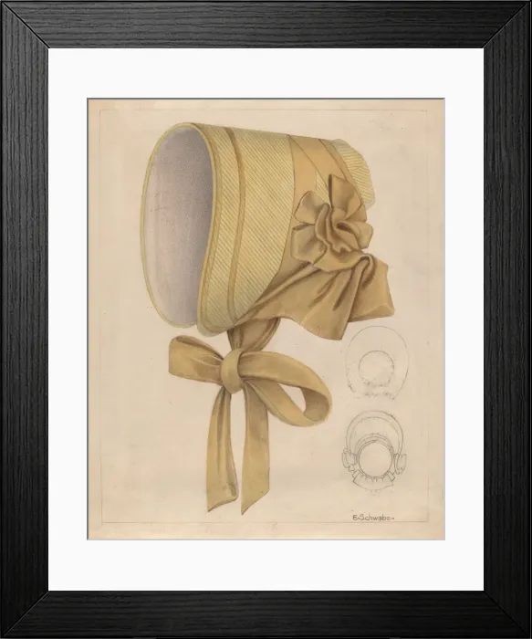 Framed Print : Childs Bonnet, c. 1941. Creator: Erwin Schwabe Framed Print : Childs Bonnet, c. 1941. Creator: Erwin Schwabe