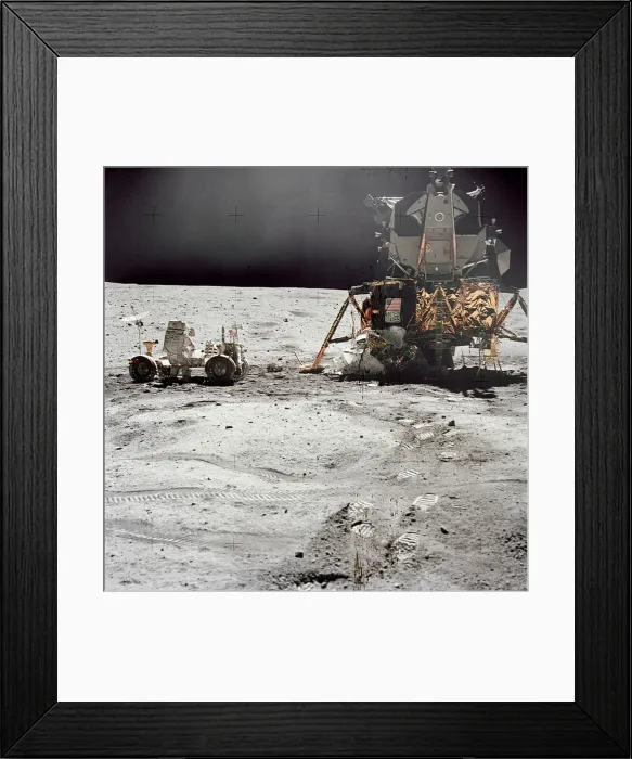 : Apollo 16 Lunar Module Orion on the lunar surface, April 21, 1972. Creator: Charles Duke : Apollo 16 Lunar Module Orion on the lunar surface, April 21, 1972. Creator: Charles Duke