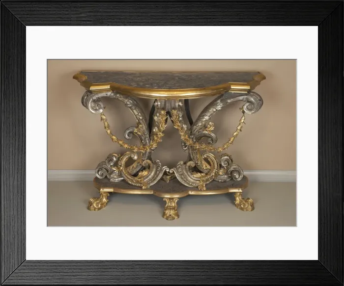 Framed Print : Console Table, Rome, c. 1740. Creator: Unknown Framed Print : Console Table, Rome, c. 1740. Creator: Unknown