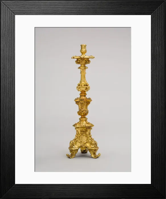 Framed Print : Candlestick, Italy, 1765 / 66. Creator: Leandro Gagliardi Framed Print : Candlestick, Italy, 1765 / 66. Creator: Leandro Gagliardi