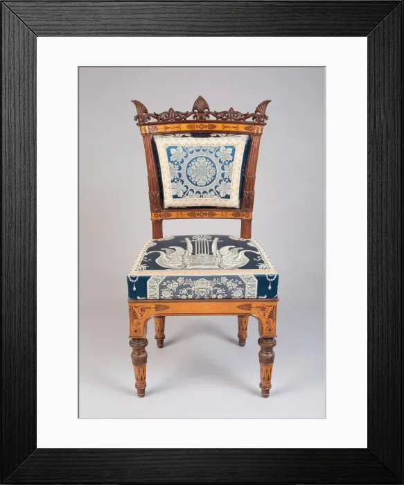 Framed Print : Side Chair, Italy, c. 1835. Creator: Filippo Pelagio, Palagi Framed Print : Side Chair, Italy, c. 1835. Creator: Filippo Pelagio, Palagi