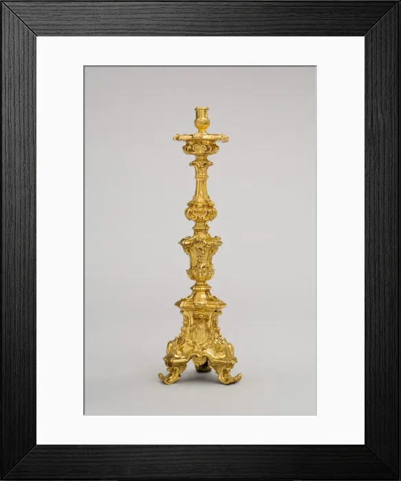 Framed Print : Candlestick, Italy, 1765  /  66. Creator: Leandro Gagliardi