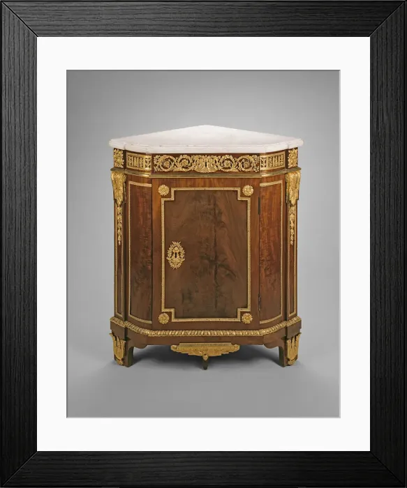 Framed Print : Corner Cabinet, France, c. 1785. Creator: Jean Henri Riesener Framed Print : Corner Cabinet, France, c. 1785. Creator: Jean Henri Riesener