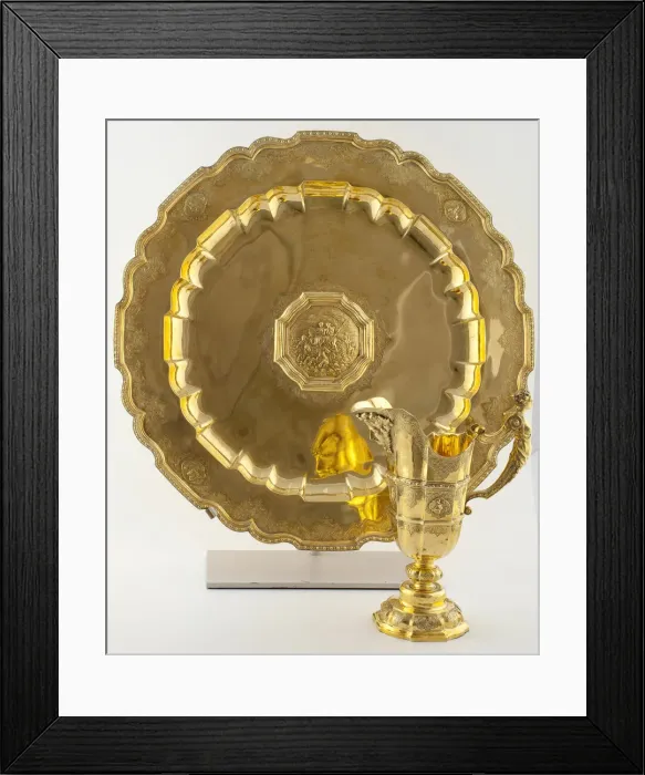 Framed Print : Ewer and Basin, Augsburg, c. 1720. Creator: Johan Erhard Heuglin II Framed Print : Ewer and Basin, Augsburg, c. 1720. Creator: Johan Erhard Heuglin II