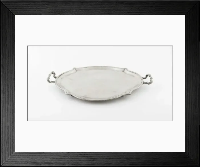 Framed Print : Double-handled Footed Tray, Germany, c. 1785. Creator: Johann Friedrich Seybold Framed Print : Double-handled Footed Tray, Germany, c. 1785. Creator: Johann Friedrich Seybold