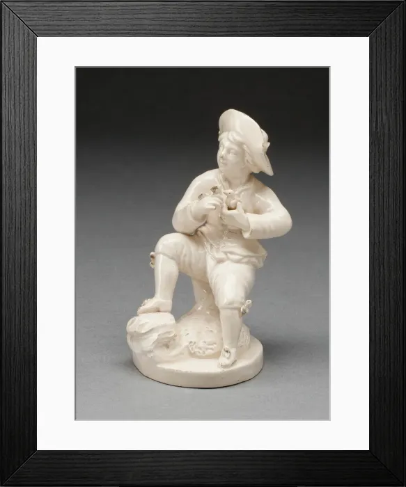Framed Print : Boy with Two Birds, Italy, c. 1775. Creator: Unknown Framed Print : Boy with Two Birds, Italy, c. 1775. Creator: Unknown