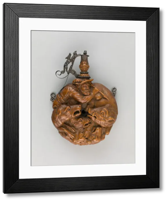 Framed Print : Powder Flask, Germany, c. 1650. Creator: Johann Georg Maucher Framed Print : Powder Flask, Germany, c. 1650. Creator: Johann Georg Maucher