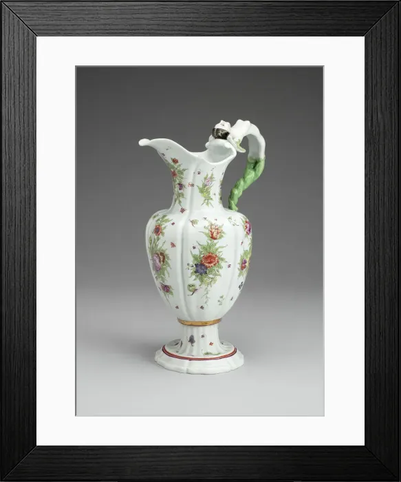 Framed Print : Ewer, Doccia, 1755 / 65. Creator: Doccia Porcelain Factory Framed Print : Ewer, Doccia, 1755 / 65. Creator: Doccia Porcelain Factory