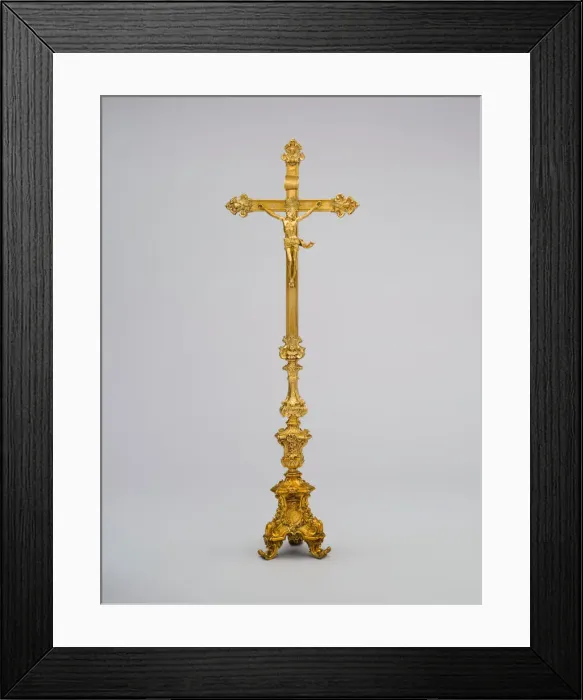 Framed Print : Cross with Corpus, Italy, 1765 / 66. Creator: Leandro Gagliardi Framed Print : Cross with Corpus, Italy, 1765 / 66. Creator: Leandro Gagliardi
