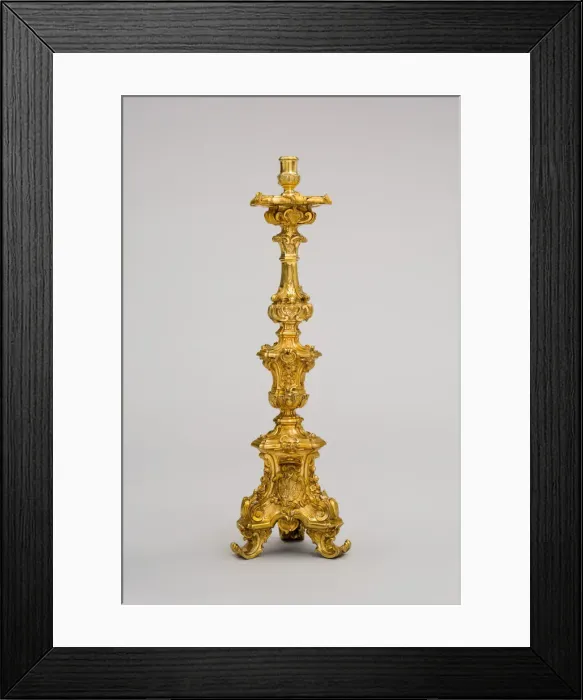 Framed Print : Candlestick, Italy, 1765 / 66. Creator: Leandro Gagliardi Framed Print : Candlestick, Italy, 1765 / 66. Creator: Leandro Gagliardi