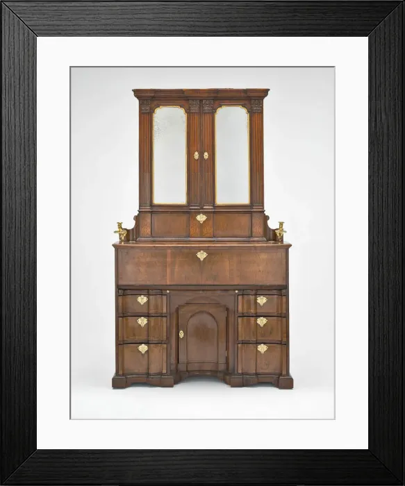 Framed Print : Secretary Cabinet, Ireland, 1732. Creator: John Kirkhoffer Framed Print : Secretary Cabinet, Ireland, 1732. Creator: John Kirkhoffer