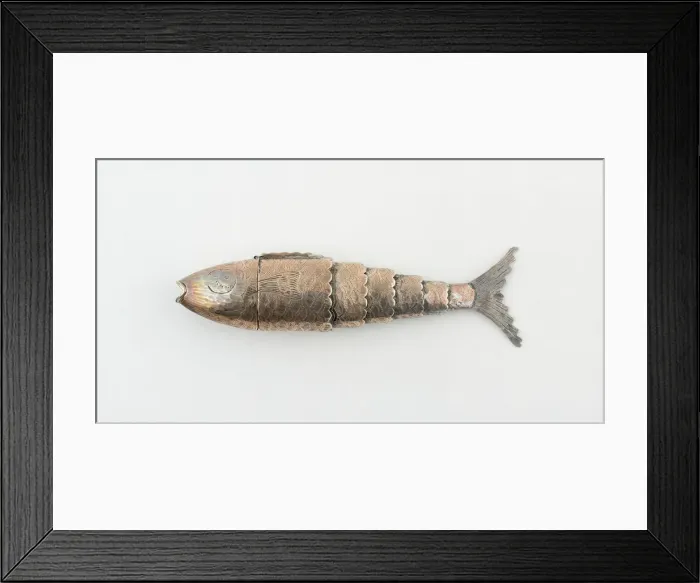 Framed Print : Fish-Shaped Vinaigrette, Birmingham, 1817 / 18. Creator: Joseph Willmore Framed Print : Fish-Shaped Vinaigrette, Birmingham, 1817 / 18. Creator: Joseph Willmore