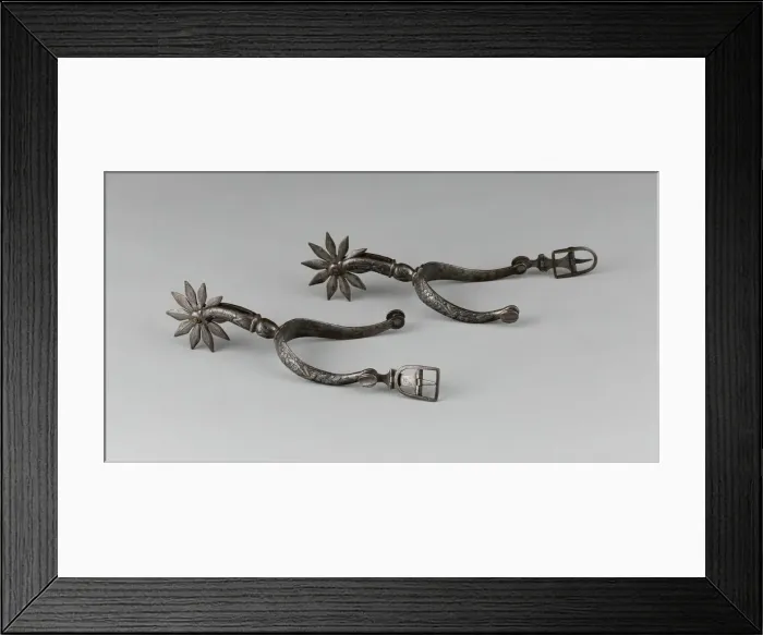 Framed Print : Pair of Spurs, Europe, early 17th century. Creator: Unknown Framed Print : Pair of Spurs, Europe, early 17th century. Creator: Unknown
