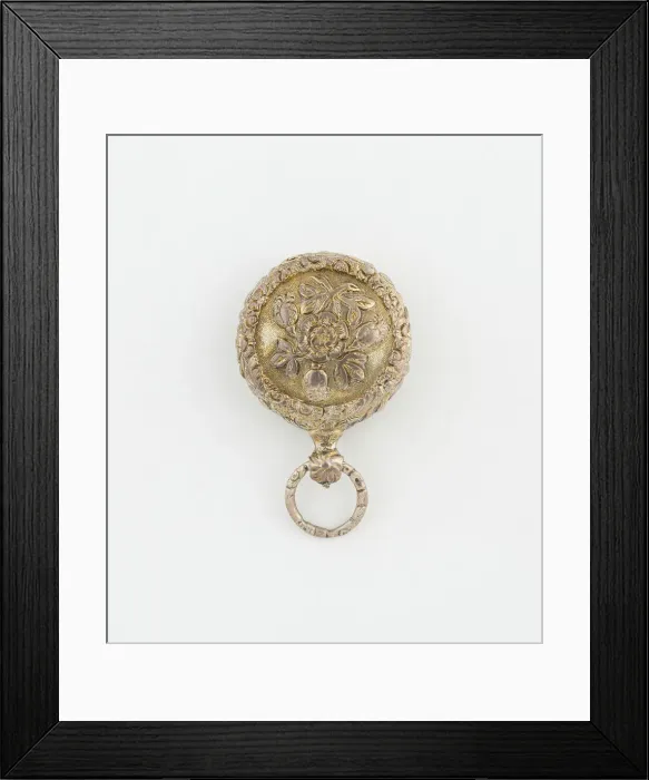 Framed Print : Watch-Shaped Vinaigrette, Birmingham, 1824 / 25. Creator: Joseph Willmore Framed Print : Watch-Shaped Vinaigrette, Birmingham, 1824 / 25. Creator: Joseph Willmore