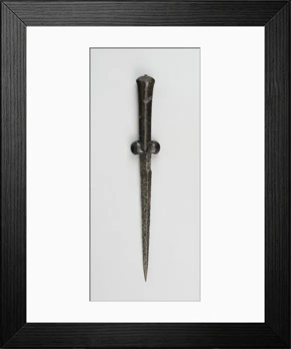 Framed Print : Ballock Dagger, Northern Europe, c. 1500. Creator: Unknown Framed Print : Ballock Dagger, Northern Europe, c. 1500. Creator: Unknown