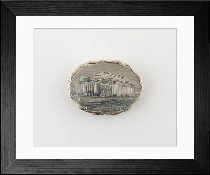 Framed Print : Vinaigrette with View of St. Georges Hall, Liverpool, Birmingham, c. 1847 Framed Print : Vinaigrette with View of St. Georges Hall, Liverpool, Birmingham, c. 1847