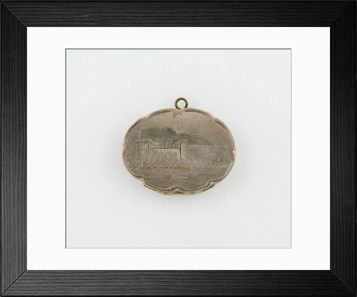 Framed Print : Vinaigrette with View of Scarborough Spa Building, Birmingham, 1847 / 48 Framed Print : Vinaigrette with View of Scarborough Spa Building, Birmingham, 1847 / 48