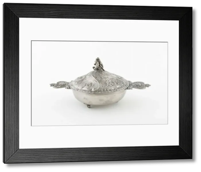 Framed Print : Covered Bowl (Ecuelle) with Representations of French Rivers, France, 1878 / 1892 Framed Print : Covered Bowl (Ecuelle) with Representations of French Rivers, France, 1878 / 1892