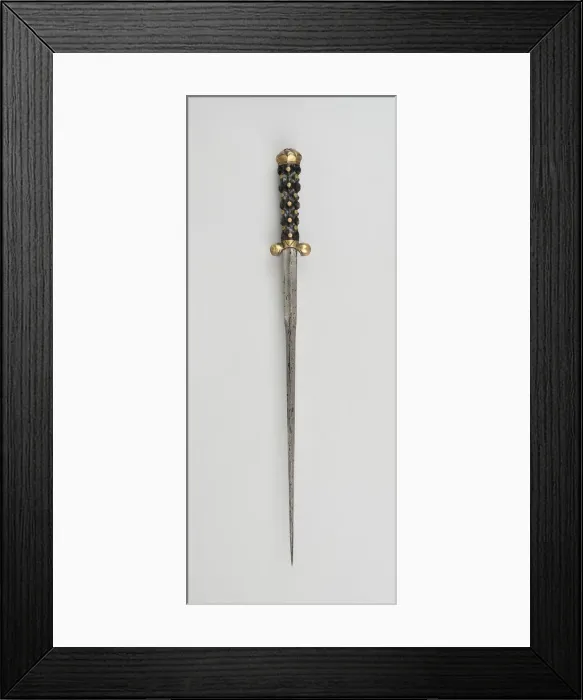 Framed Print : Ballock Dagger, Bourgogne, early 16th century. Creator: Unknown Framed Print : Ballock Dagger, Bourgogne, early 16th century. Creator: Unknown