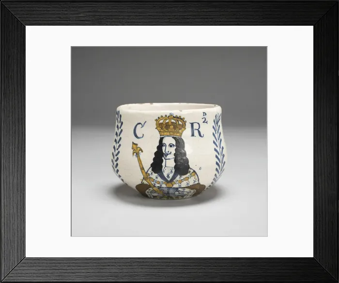 Framed Print : Caudle Cup, Lambeth, 1668. Creator: Unknown Framed Print : Caudle Cup, Lambeth, 1668. Creator: Unknown