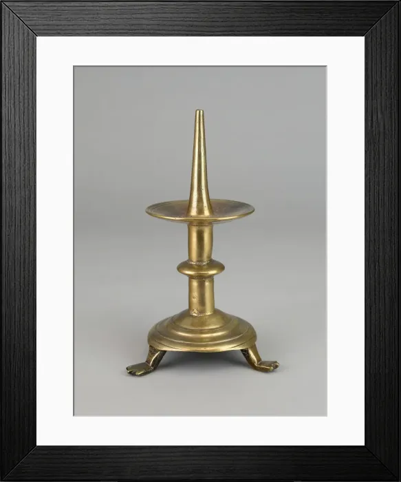 Framed Print : Pricket Candlestick, Northern Europe, 14th century. Creator: Unknown Framed Print : Pricket Candlestick, Northern Europe, 14th century. Creator: Unknown