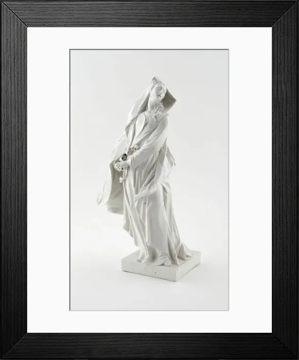 Framed Print : Mourning Madonna, Munich, 1756 / 58. Creator: Nymphenburg Porcelain Manufactory Framed Print : Mourning Madonna, Munich, 1756 / 58. Creator: Nymphenburg Porcelain Manufactory