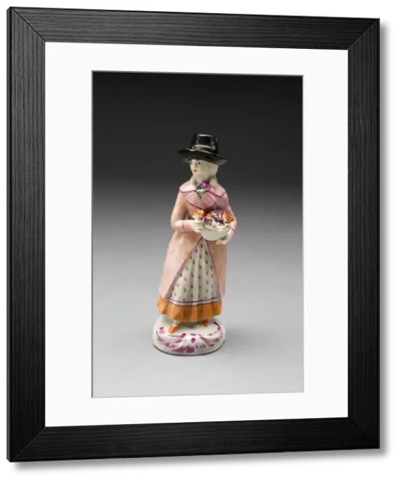 Framed Print : Figure of a Girl, Limbach-Oberfrohna, c. 1790. Creator: Limbach Porcelain Factory Framed Print : Figure of a Girl, Limbach-Oberfrohna, c. 1790. Creator: Limbach Porcelain Factory