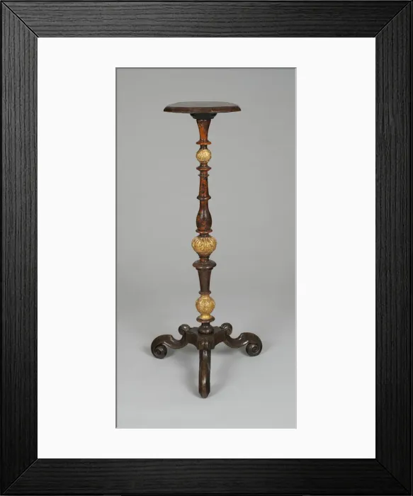 Framed Print : Candlestand, London, 1680 / 90. Creator: Unknown Framed Print : Candlestand, London, 1680 / 90. Creator: Unknown