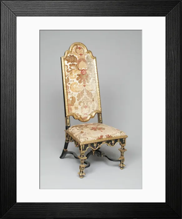 Framed Print : Side Chair, London, 1690 / 1705. Creator: Unknown Framed Print : Side Chair, London, 1690 / 1705. Creator: Unknown