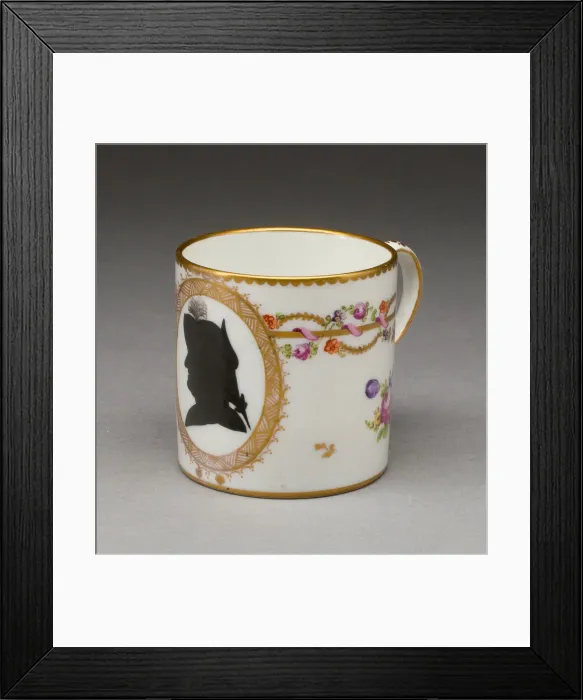 Framed Print : Cup, Nyon, c. 1800. Creator: Nyon Porcelain Factory Framed Print : Cup, Nyon, c. 1800. Creator: Nyon Porcelain Factory