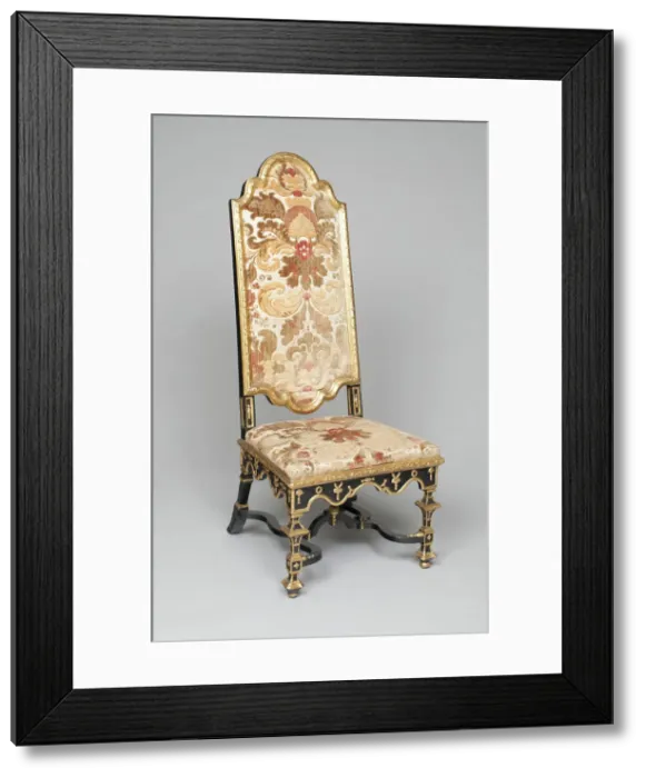 Framed Print : Side Chair, London, c. 1690 / 1700. Creator: Unknown Framed Print : Side Chair, London, c. 1690 / 1700. Creator: Unknown