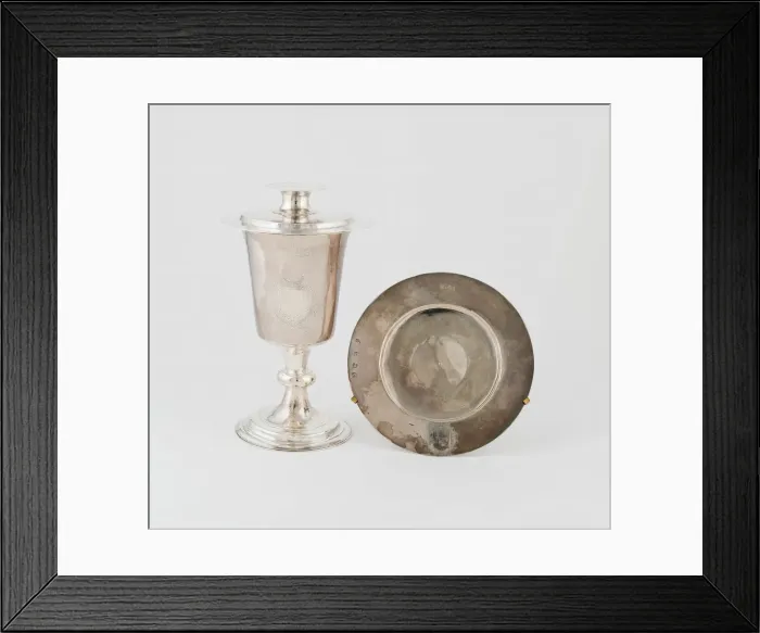 Framed Print : Communion Cup and Paten Cover, London, 1640 / 41. Creator: Unknown Framed Print : Communion Cup and Paten Cover, London, 1640 / 41. Creator: Unknown